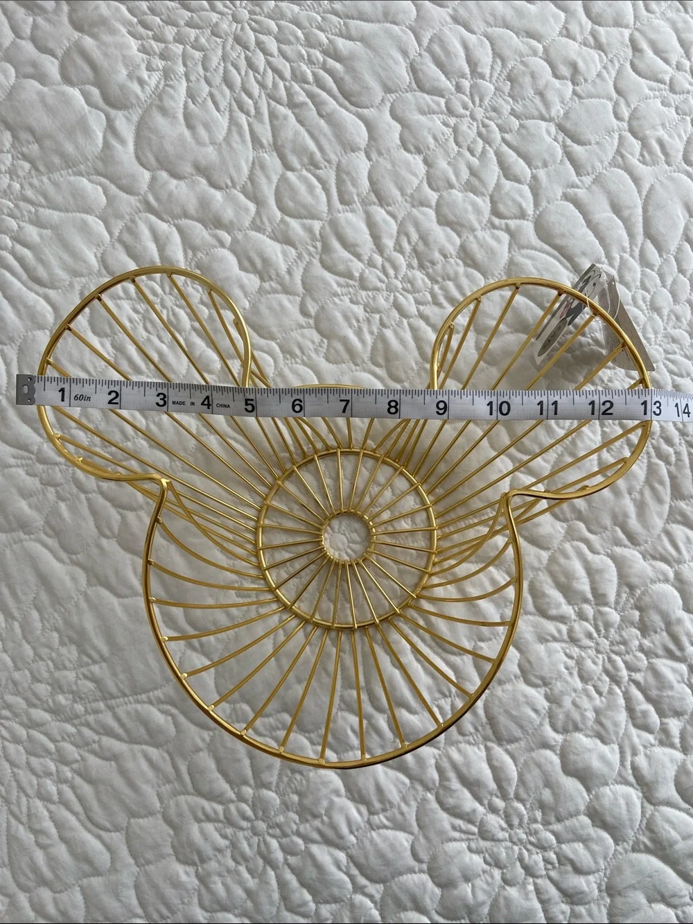 Gold Wire Mickey Ear Fruit & Snack Bowl